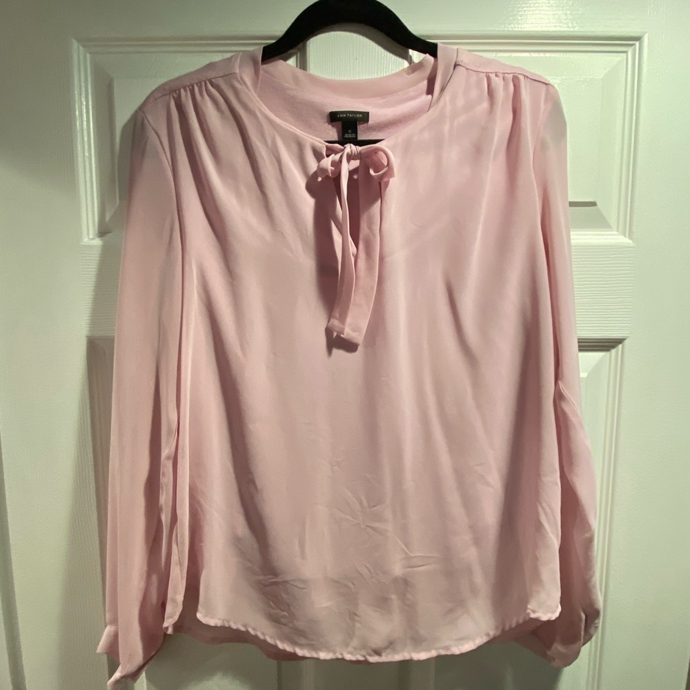 Ann Taylor blouse with tie neck